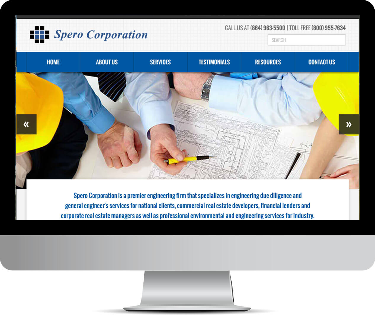 Spero Corp Website Design & Development